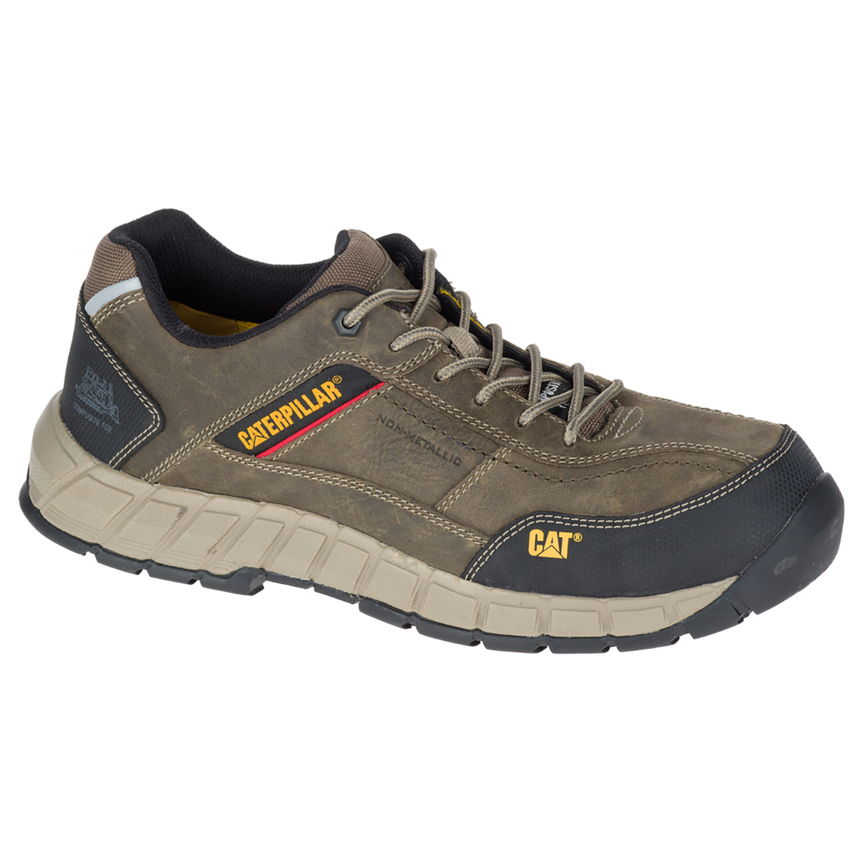 Caterpillar Shoes South Africa - Cat Men's Streamline Leather Ct S1 P Hro Sra Sa Safety Shoes Dark Grey KW7382056